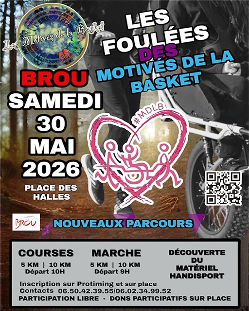 Les Foulées des Motivé de la Basket Place des Halles Brou 2026-05-30