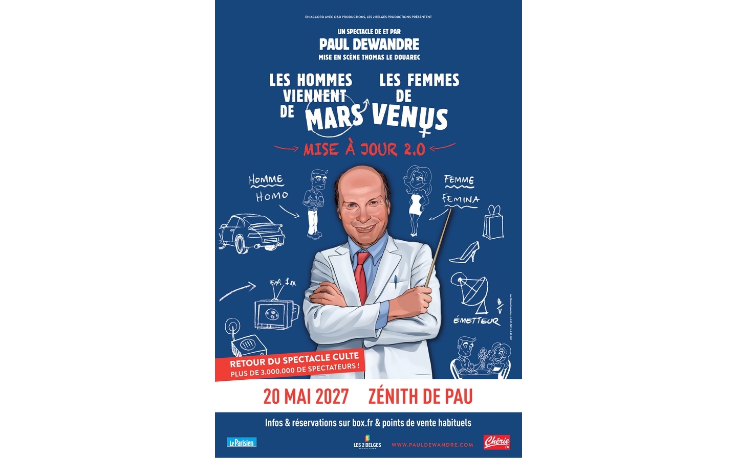 LES HOMMES VIENNENT DE MARS, LES FEMMES DE VENUS ZENITH DE PAU Pau