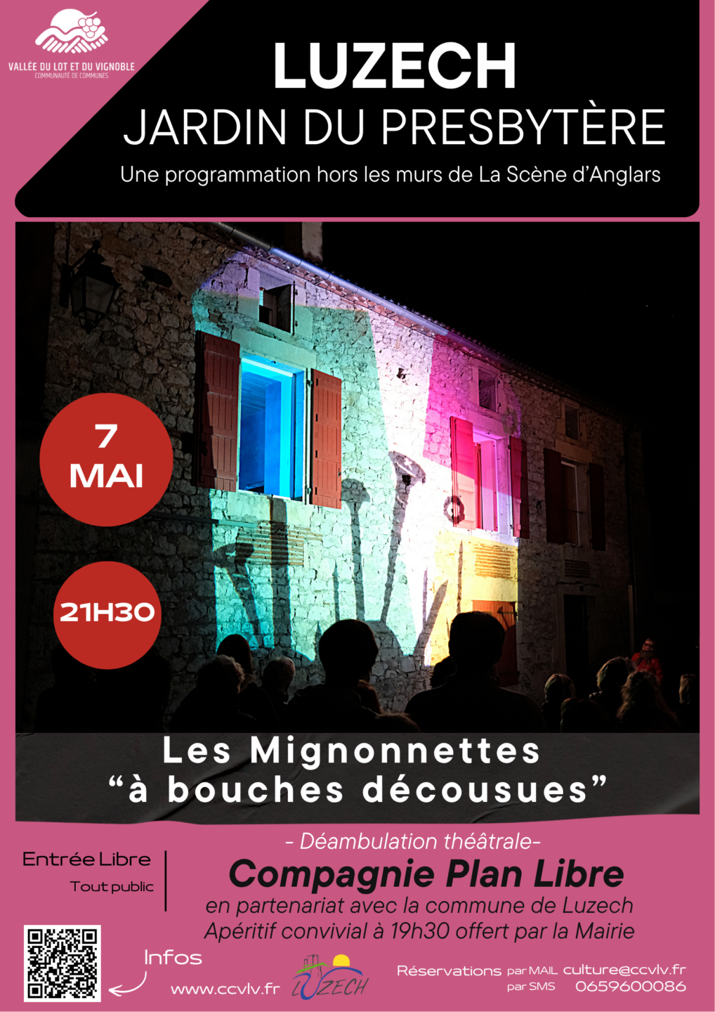 Les Mignonettes à bouches décousues Déambulation théâtrale  Luzech
