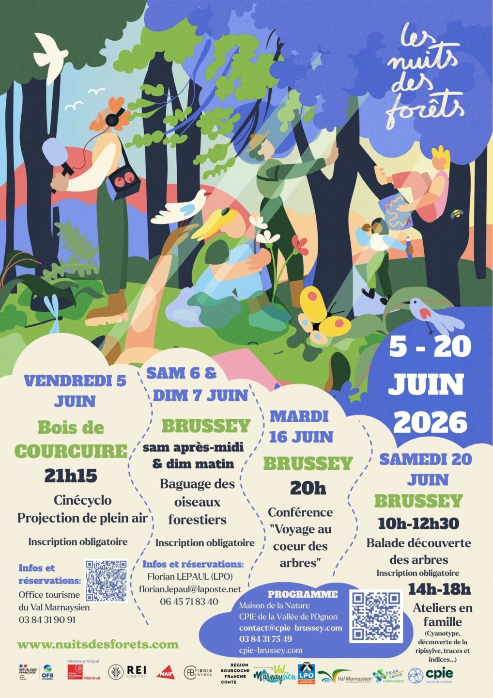 Les Nuits des Forêts Balade et ateliers Brussey