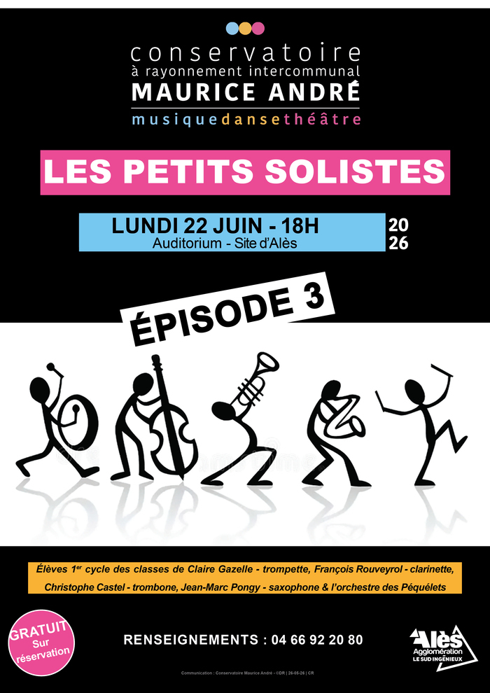 Les petits solistes – Épisode 3, Conservatoire Maurice André – Site d’Alès, Alès