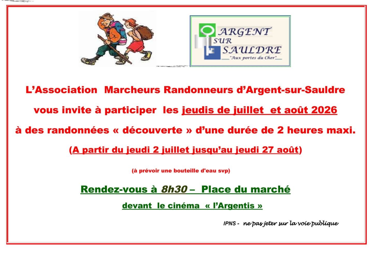 Les randonnées découvertes Argent-sur-Sauldre