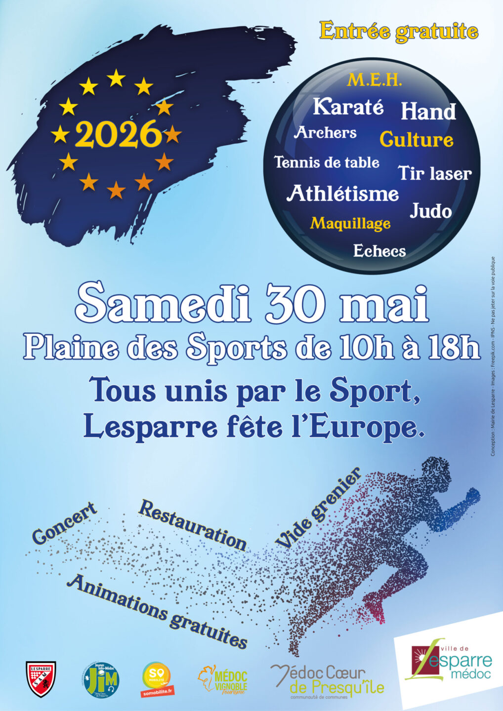 Lesparre Fête l&rsquo;Europe Plaine des sports Lesparre-Médoc