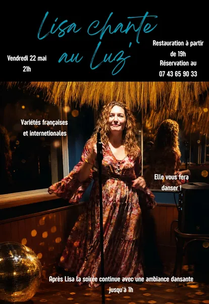 Lisa chante au Luz Le Luz Bar Brasserie le Luz Saint-Georges-de-Luzençon 2026-05-22