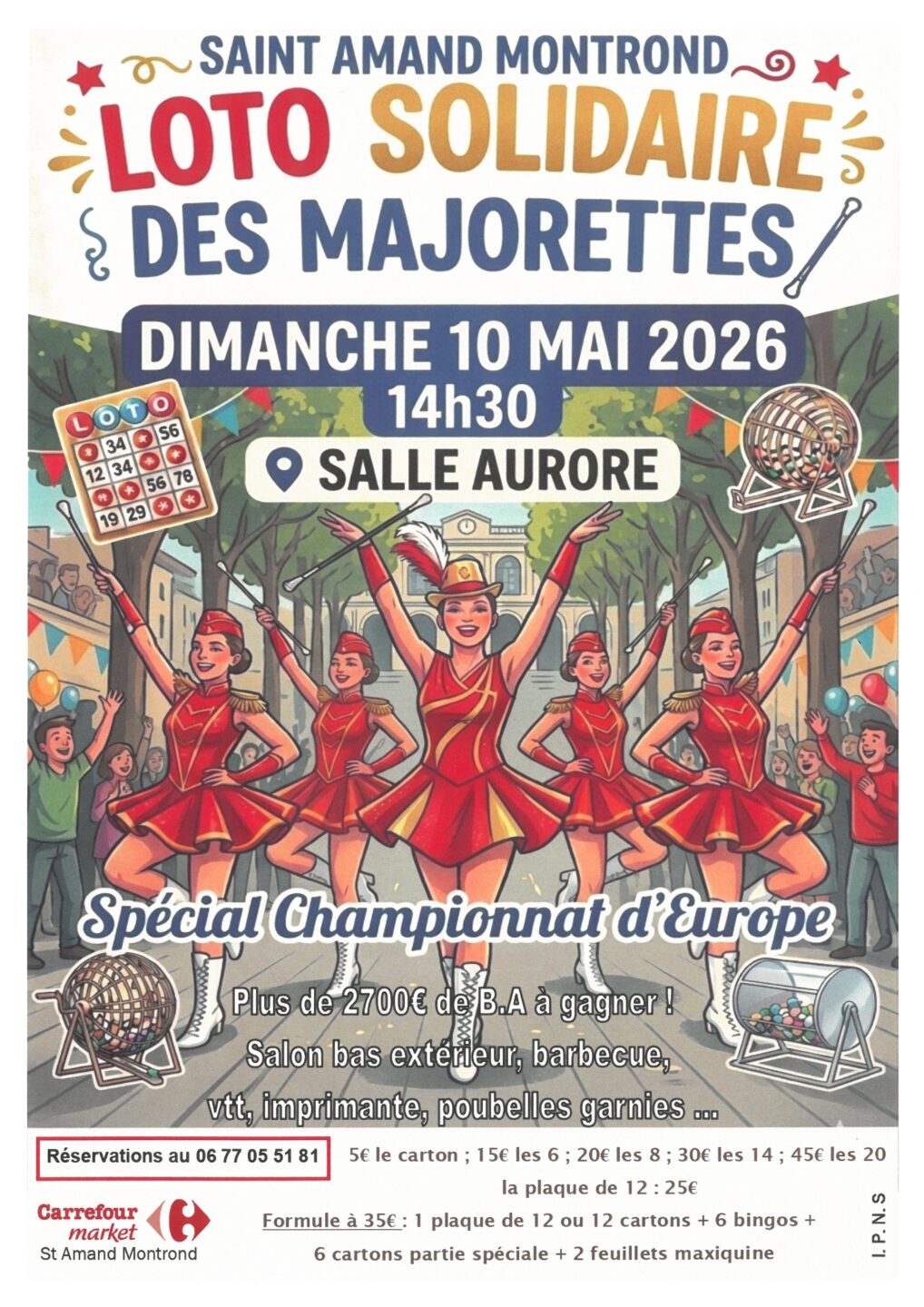 Loto solidaire des majorettes  Saint-Amand-Montrond