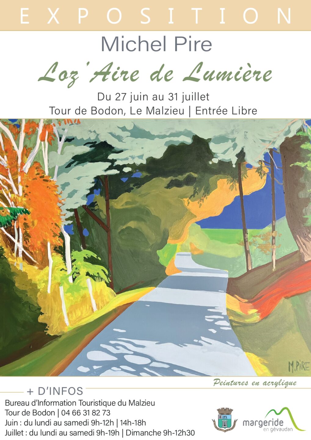 LOZ’AIRE DE LUMIÈRE Tour de Bodon Office de Tourisme Le Malzieu-Ville