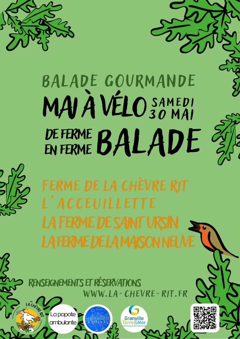 Mai à vélo Balade gourmande de Ferme en Ferme Granville