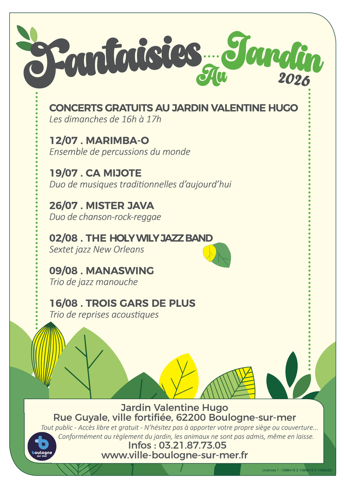 MANASWING / FANTAISIES AU JARDIN, Jardin Valentine Hugo, Boulogne-sur-Mer