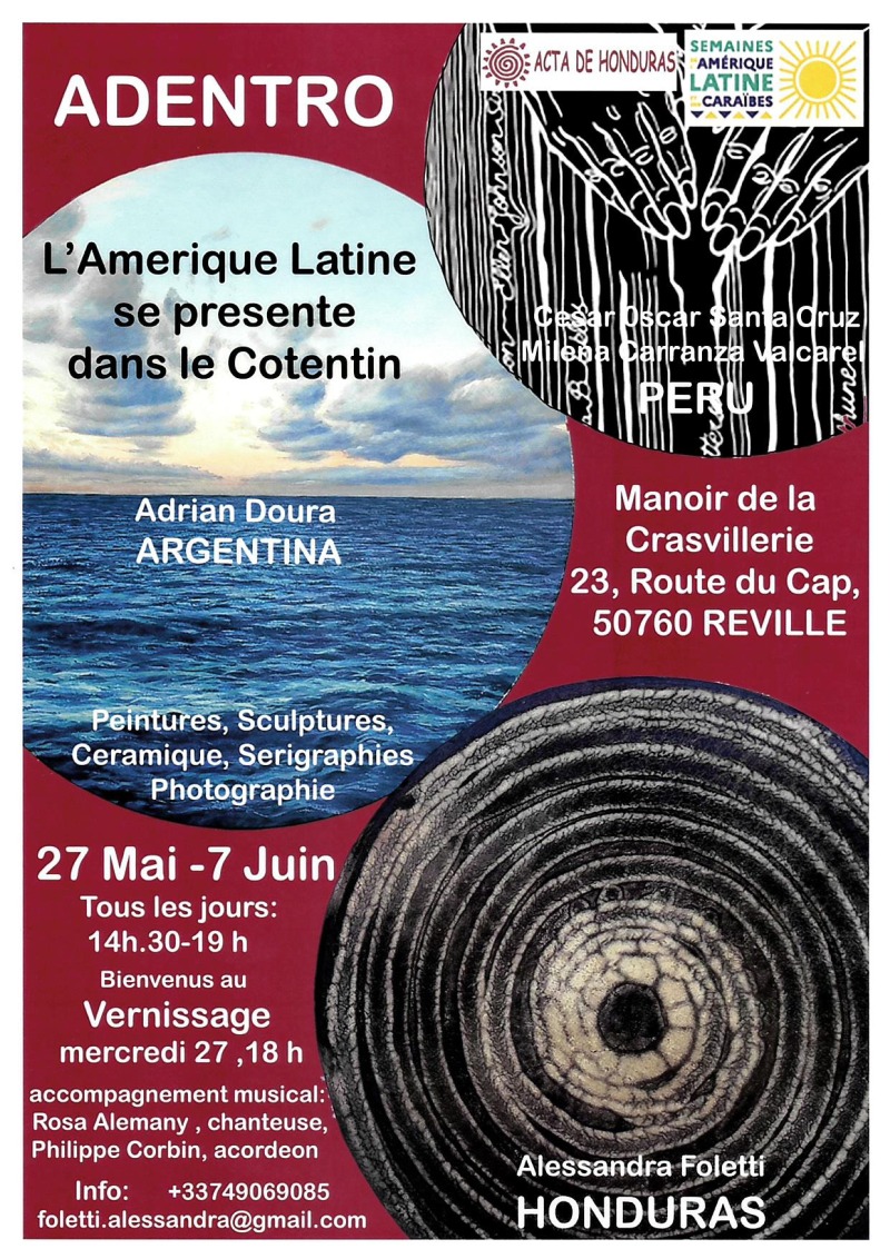 Manoir de la Crasvillerie Vernissage L’Amerique Latine se présente dans le Cotentin Manoir de la Crasvillerie Réville