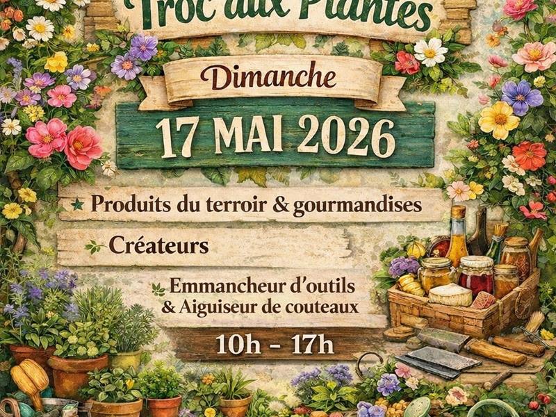 Marché artisanal Troc aux plantes Belleville