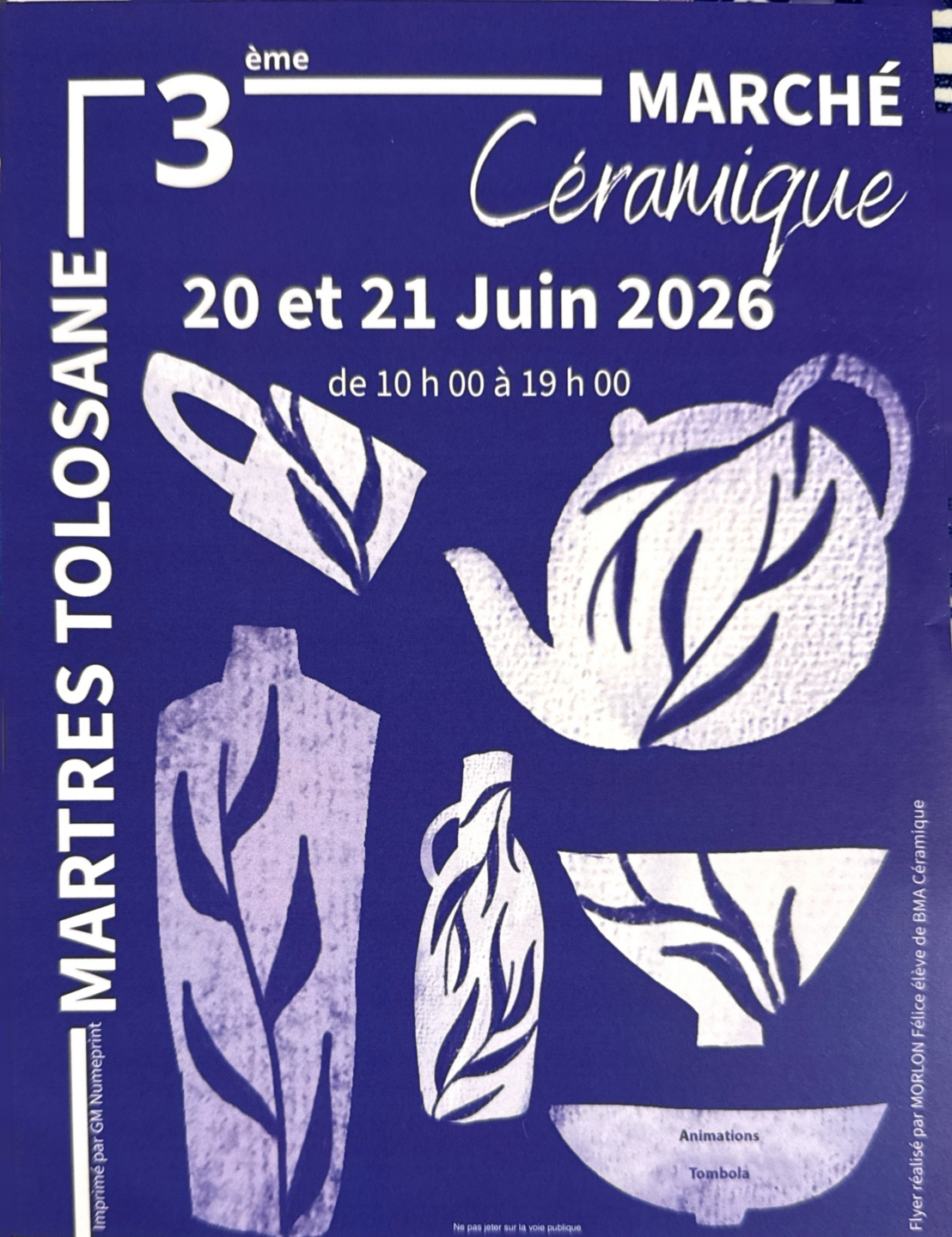 MARCHÉ CÉRAMIQUE COEUR DE VILLAGE Martres-Tolosane