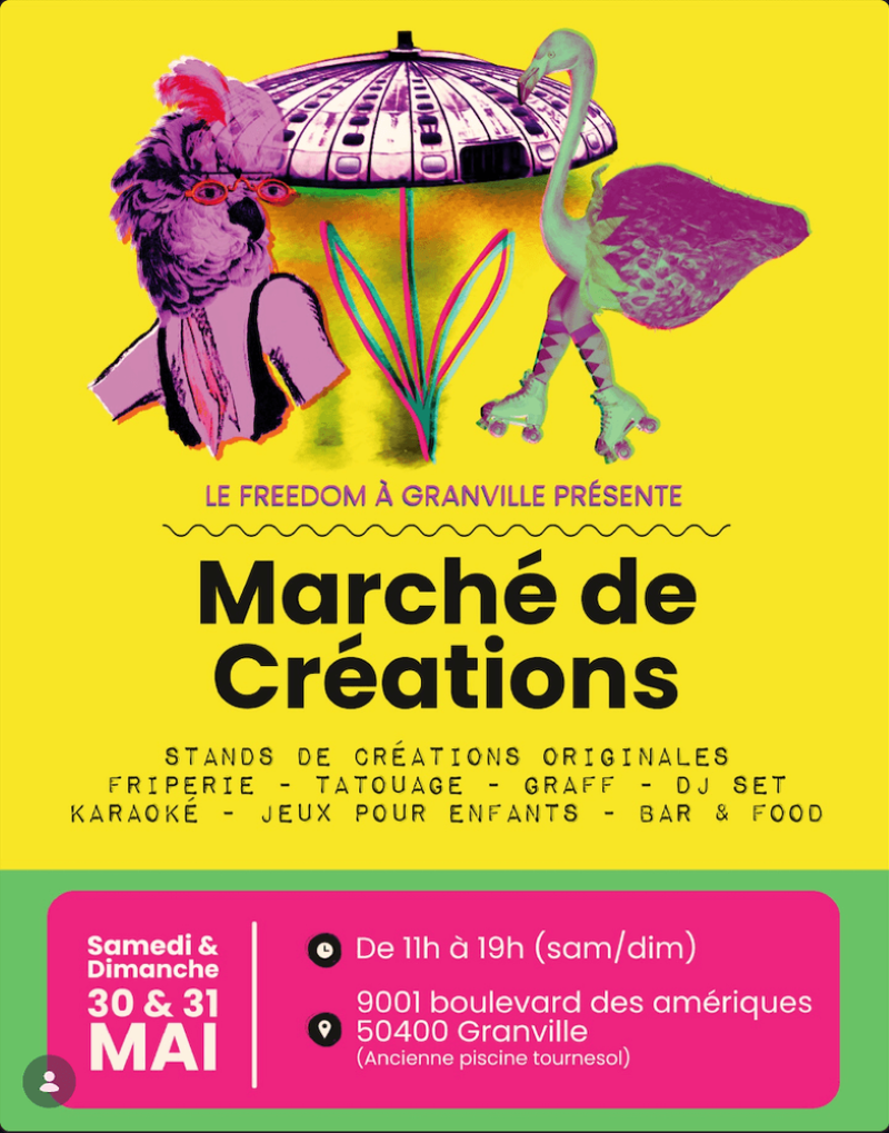 Marché de Créateur.ices au Freedom Fête des Mères 9001 Boulevard des Amériques Granville 2026-05-30