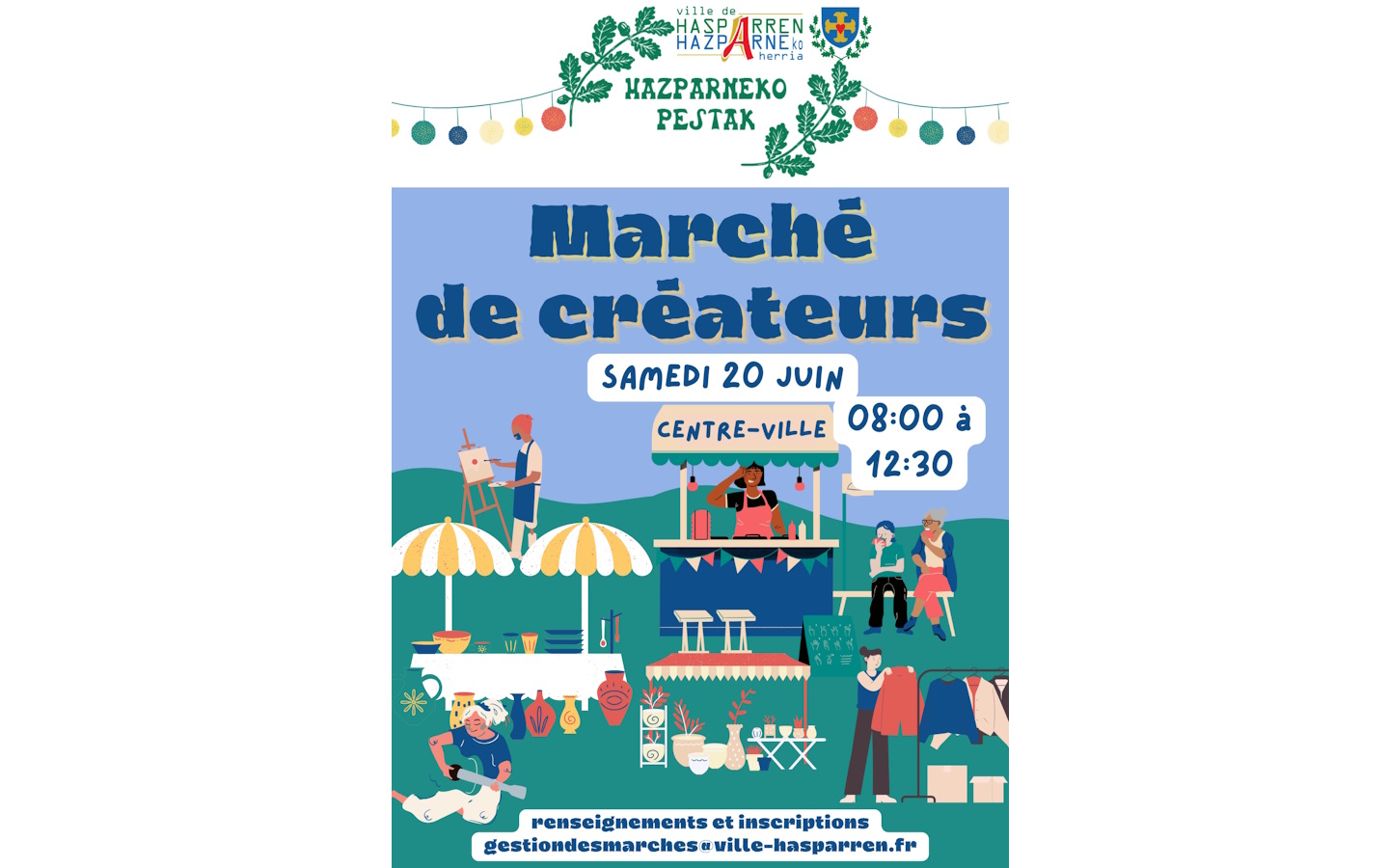 Marché de créateurs et artisans Hasparren