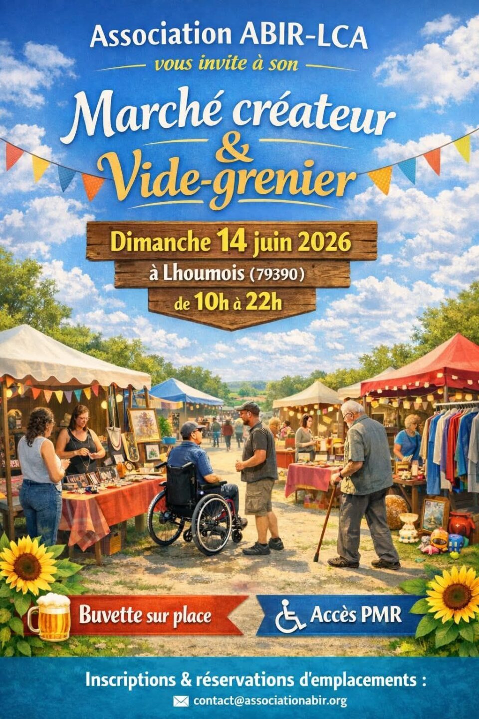 Marché de créateurs et vide grenier Lhoumois