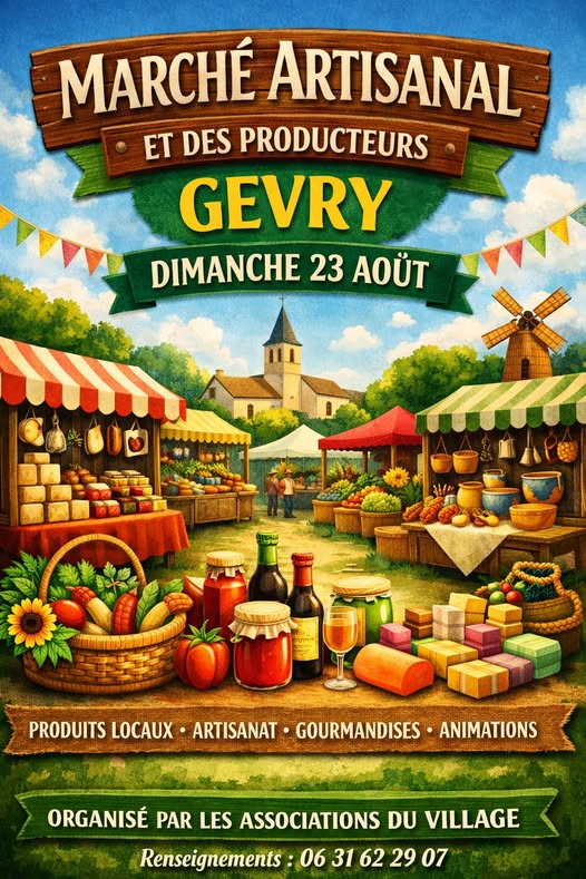 Marché de Gevry Centre du village Gevry 2026-08-23