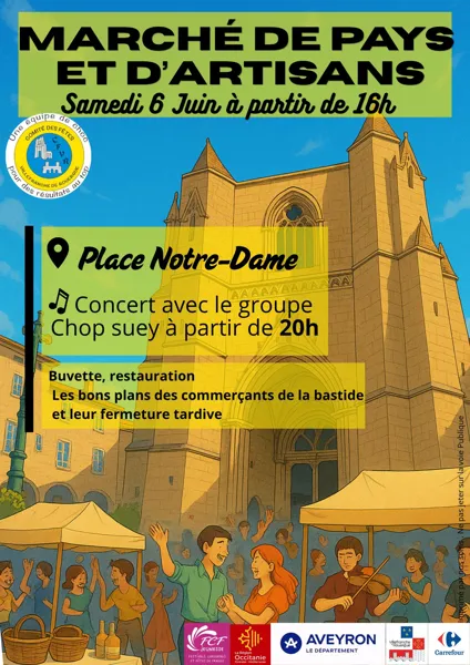 Marché de pays et d'artisans  Villefranche-de-Rouergue 2026-06-06