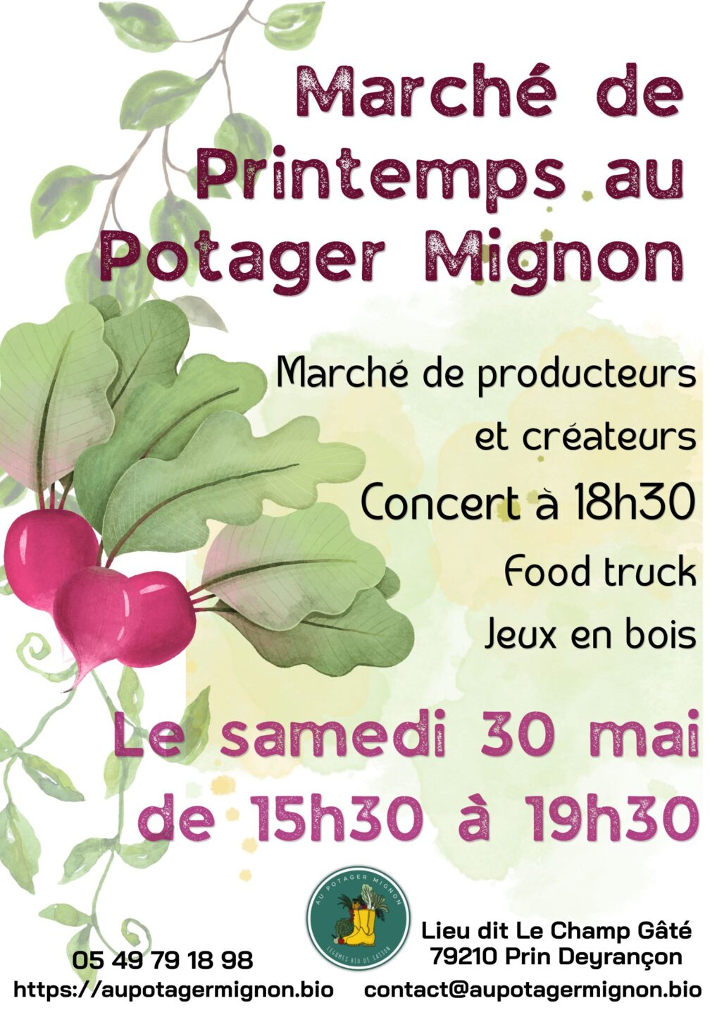 Marché de producteurs et créateurs à Prin-Deyrancon Lieu dit Champ Gâté Prin-Deyrançon