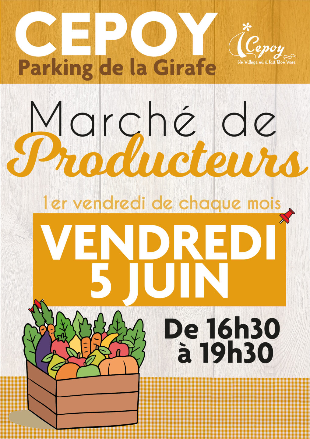 Marché des producteurs de Cepoy 24 Avenue du Château Cepoy 2026-06-05