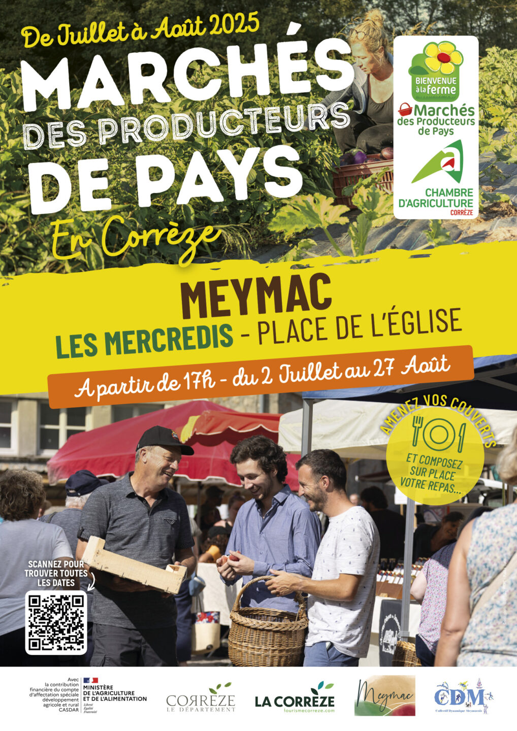 Marché des Producteurs de Pays de Meymac Place de l'Eglise Meymac 2026-07-01