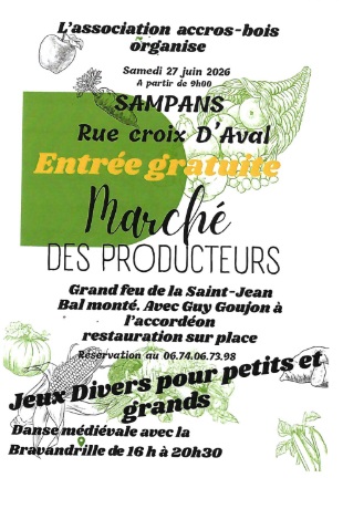 Marché des producteurs Marché des producteurs Sampans 2026-06-27