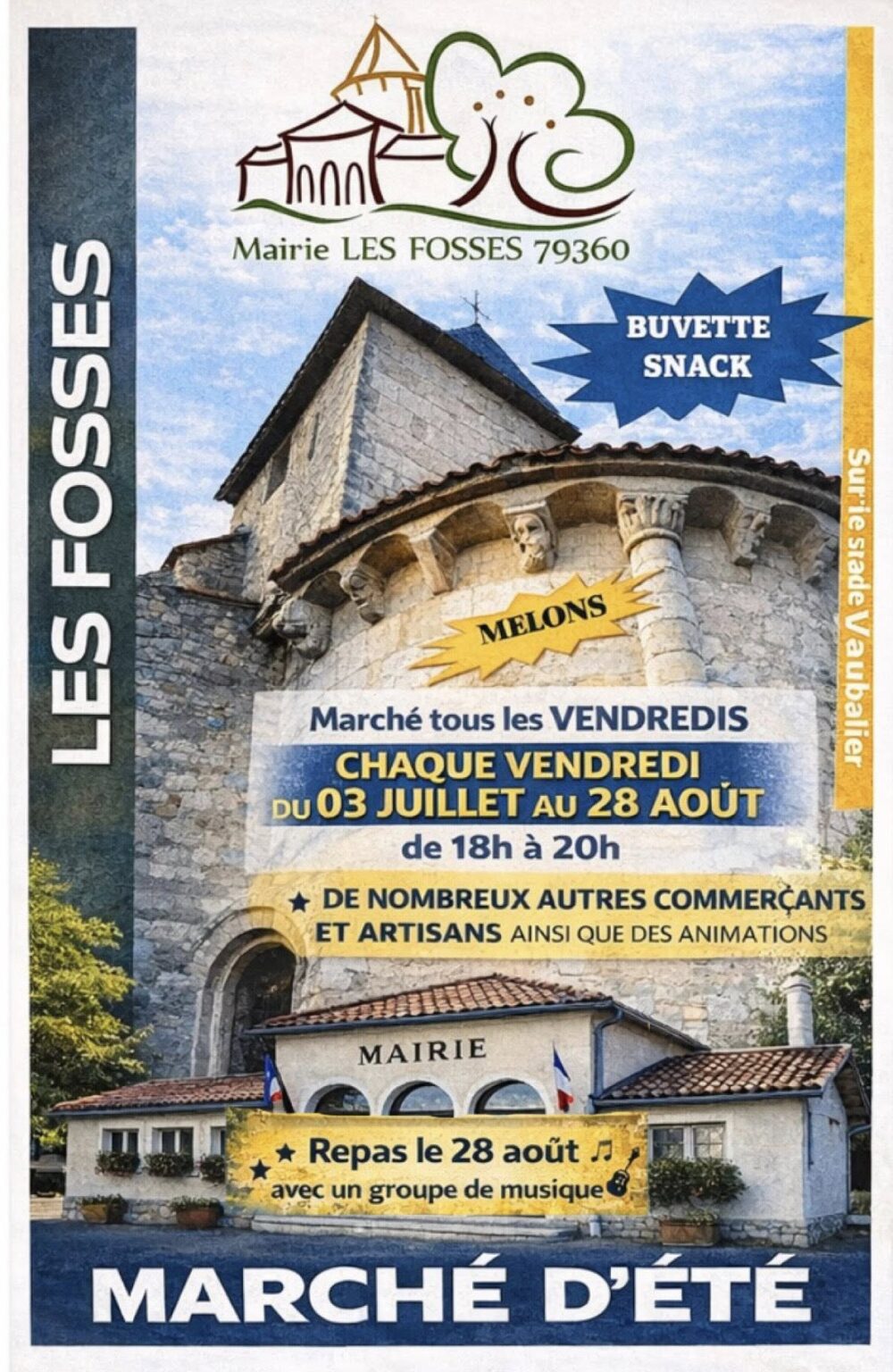 Marché d&rsquo;été  Les Fosses