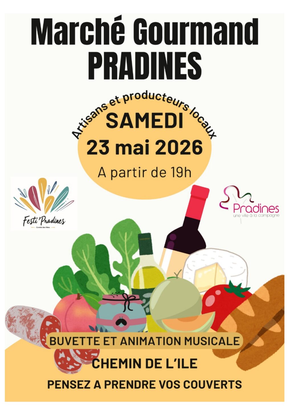 Marché gourmand à Pradines  Pradines