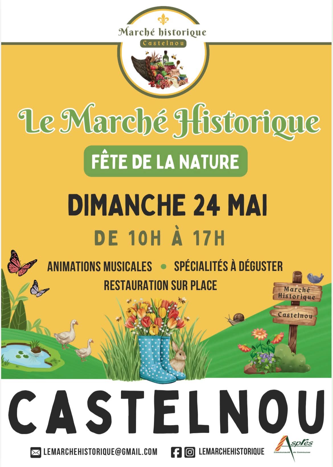 MARCHÉ HISTORIQUE FÊTE DE LA NATURE  Castelnou 2026-05-24