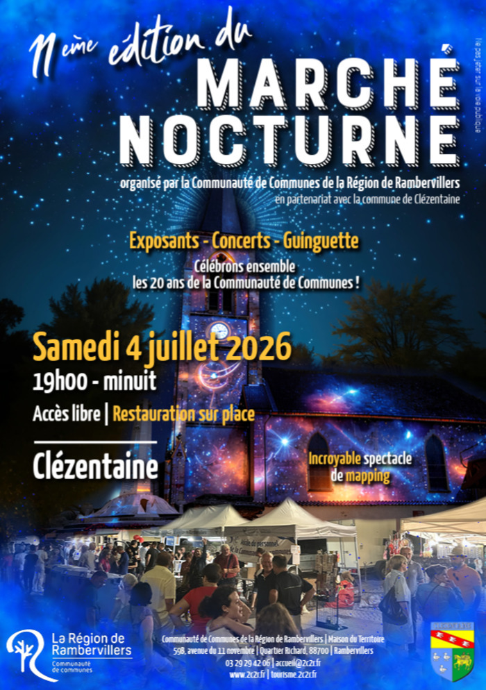 Marché nocturne à Clézentaine, Clézentaine, Clézentaine