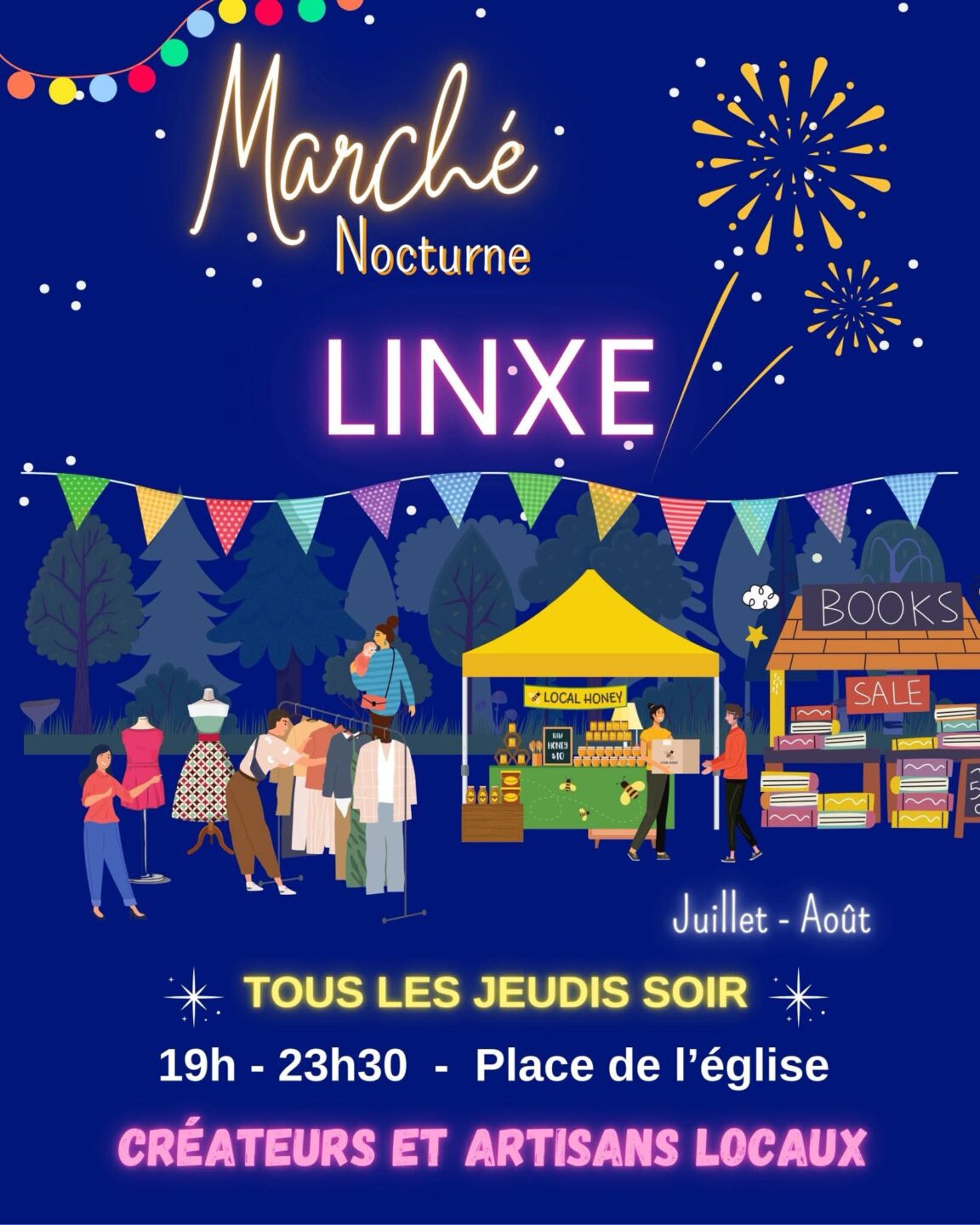 Marché nocturne artisanal  Linxe