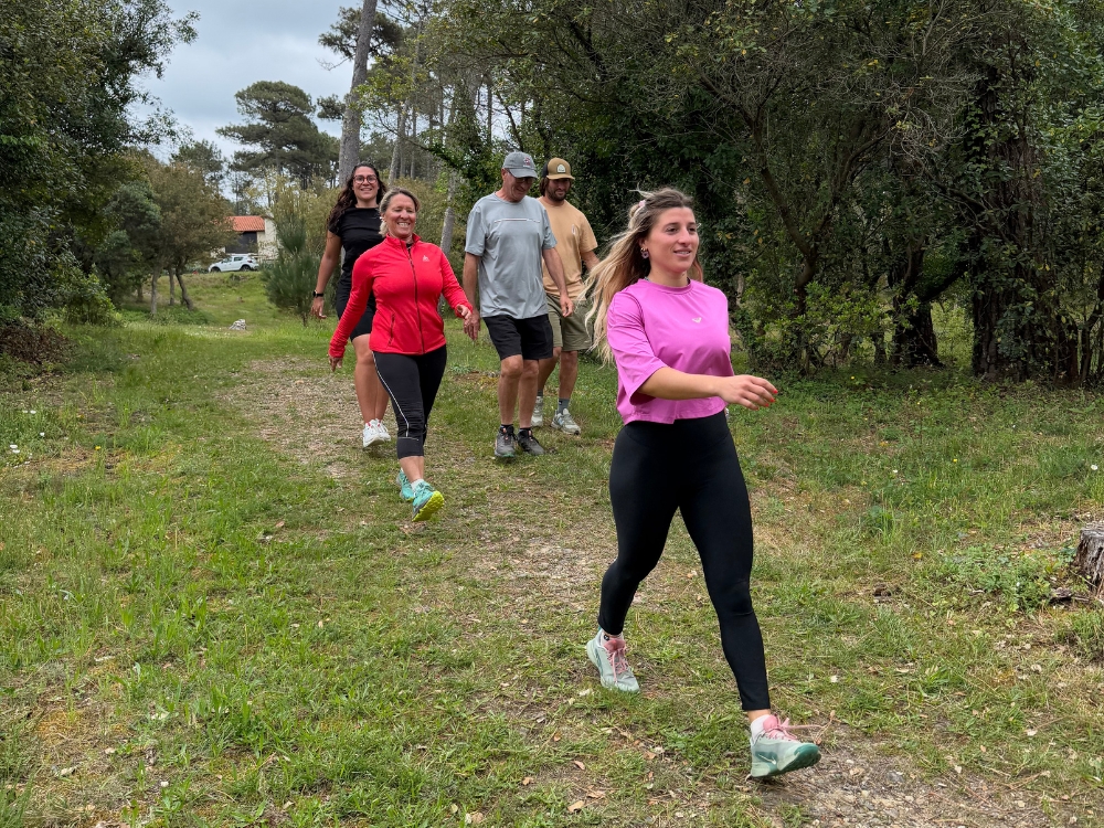 Marche sportive en forêt Seignosse