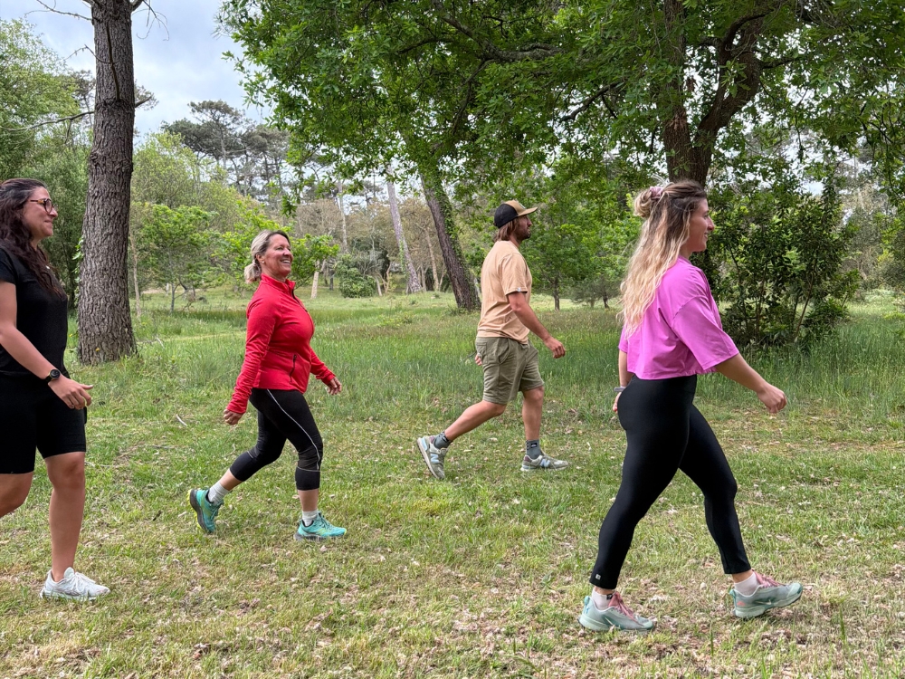 Marche sportive en forêt Seignosse
