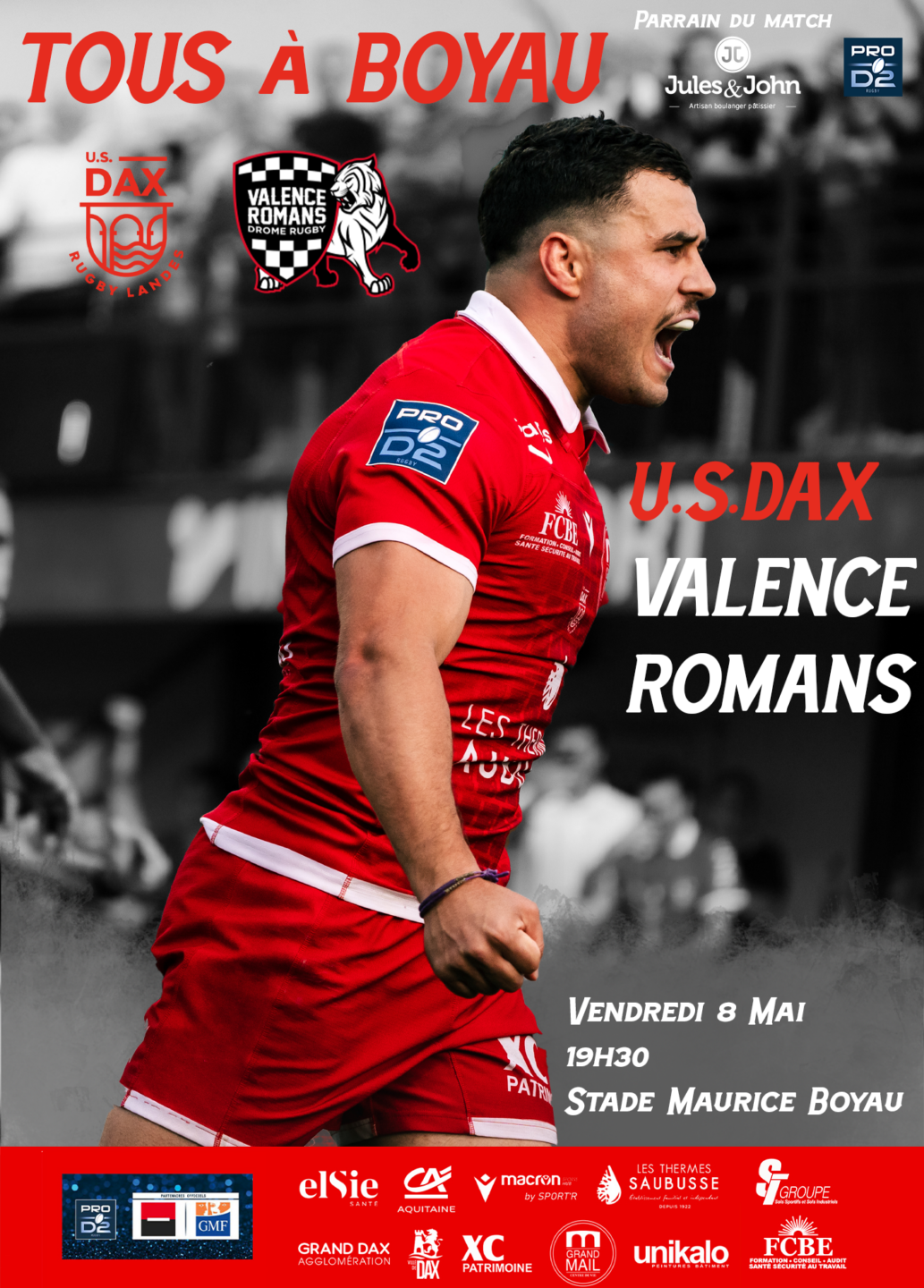 Match de rugby STADE MAURICE BOYAU Dax