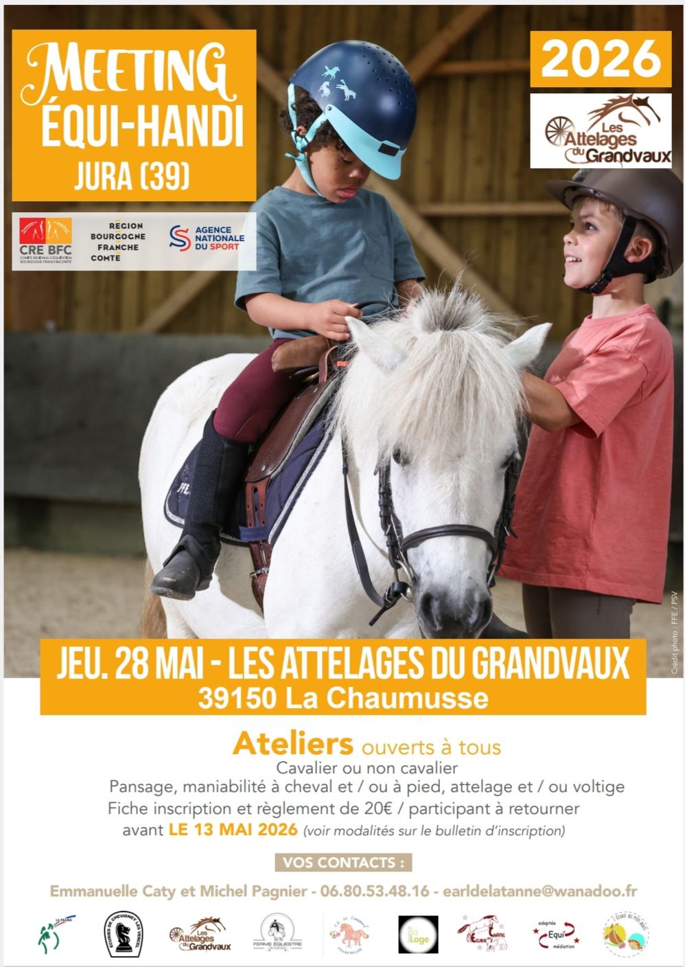 Meeting Equi-Handi Ateliers pour tous 26 route de saint pierre La Chaux-du-Dombief 2026-05-28