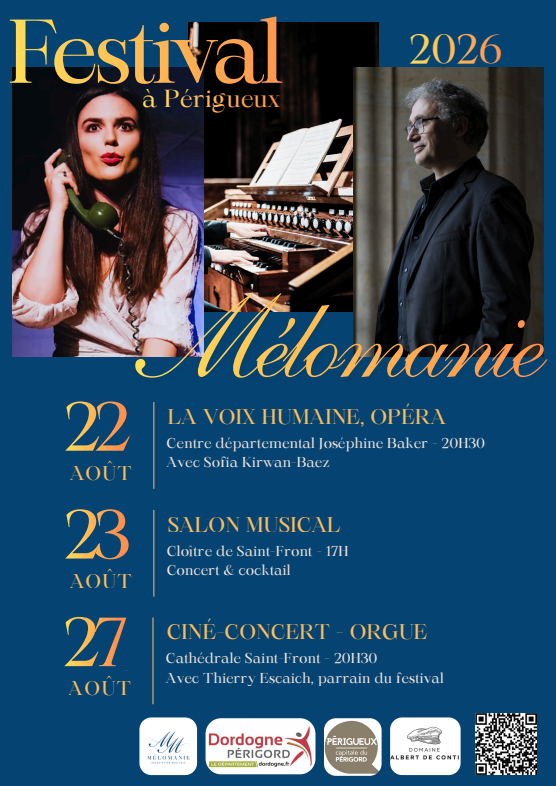 Mélomanie La voix humaine de Poulenc Centre départemental Joséphine Baker Périgueux 2026-08-22