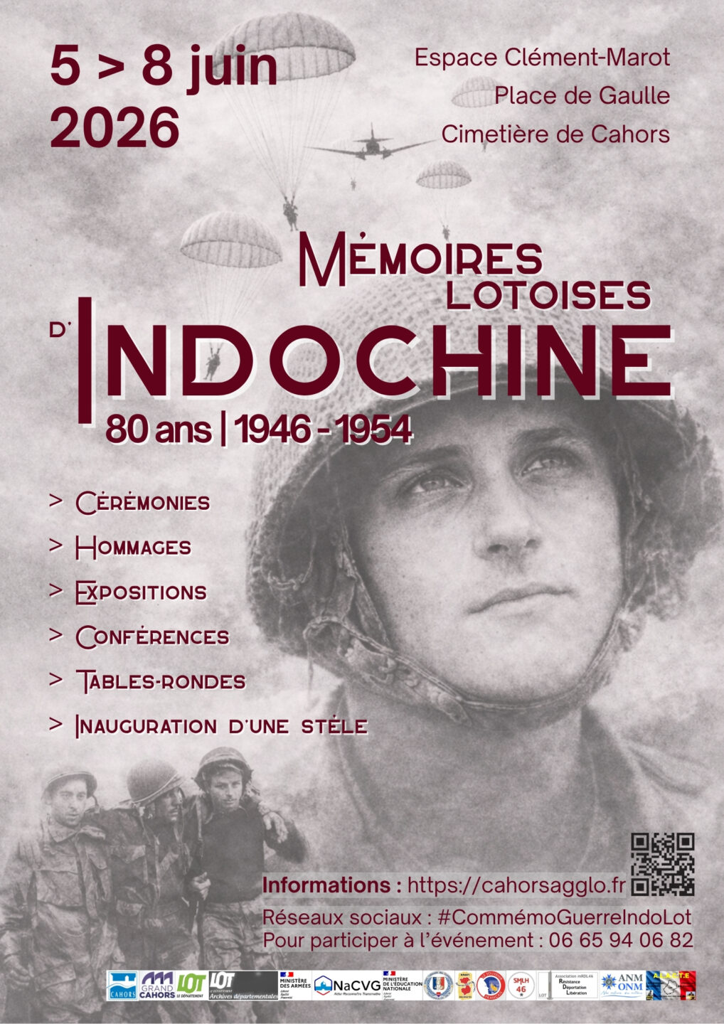 Mémoires Lotoises d'Indochine 1946-1954 80 ans Rue Pierre Mendès France Cahors 2026-06-05