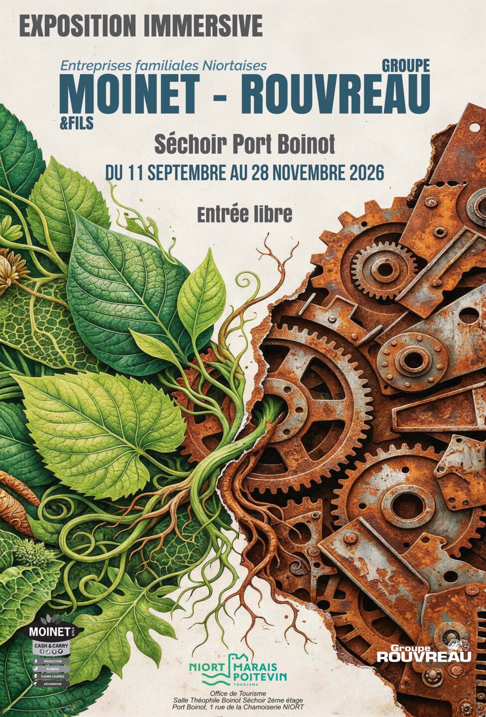 Moinet&Fils Groupe Rouvreau Exposition immersive à Niort Bâtiment Le Séchoir Port Boinot Niort