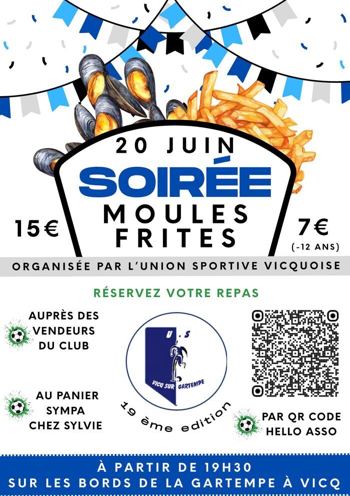 Moules-frites 2026 Aire de loisirs Vicq-sur-Gartempe 2026-06-20