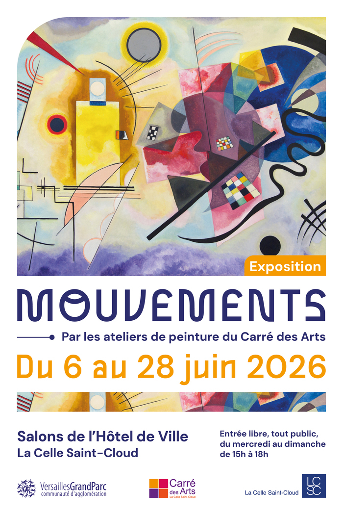 Mouvements, Salons d’exposition de l’Hôtel de Ville, La Celle-Saint-Cloud