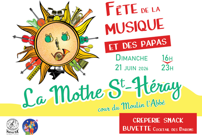 Musique et papas en fête Moulin l'Abbé La Mothe-Saint-Héray