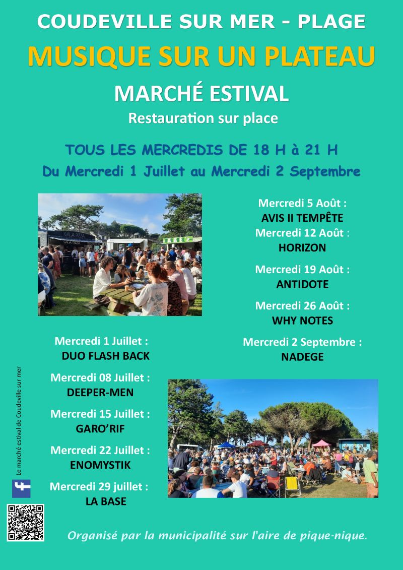 Musique sur un plateau La Plage Coudeville-sur-Mer