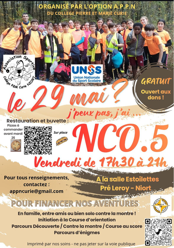Niort Curie Orientation à Niort Rue du Pré Leroy Niort 2026-05-29
