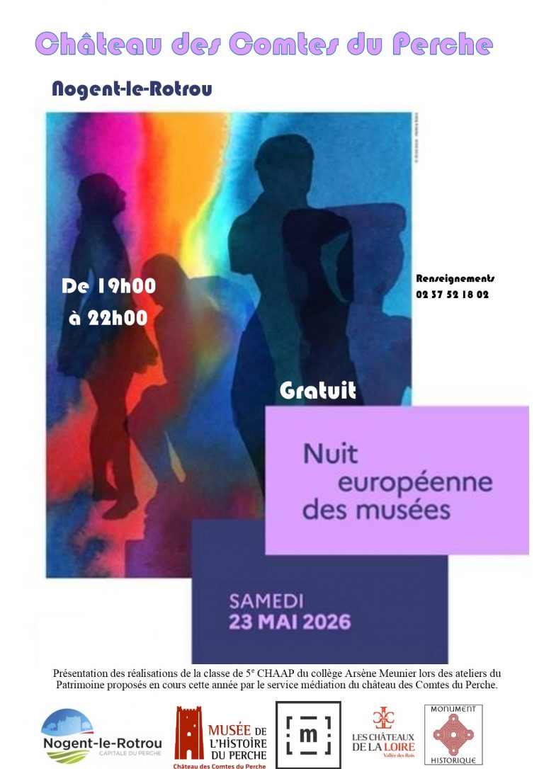 Nuit des Musées I Château des Comtes du Perche Place Emile Maquaire Nogent-le-Rotrou 2026-05-23