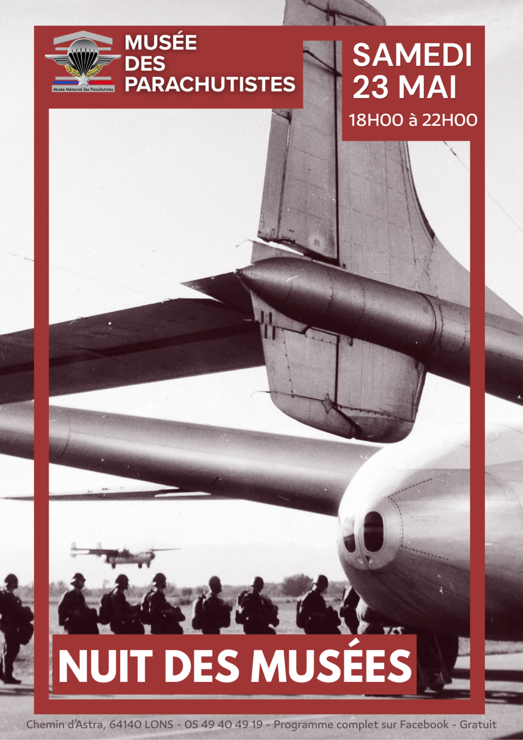 Nuit des musées une immersion unique au musée des parachutistes Musée mémorial des Parachutistes Lons