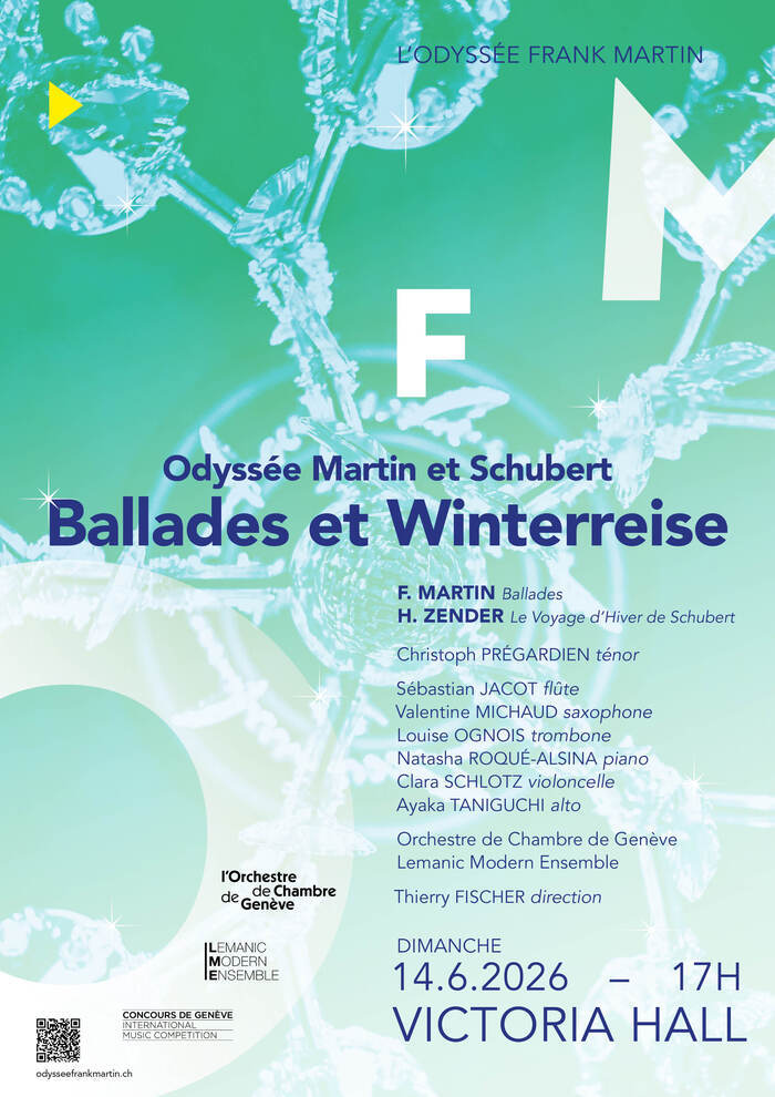 Odyssée Martin et Schubert - Ballades et Winterreise Victoria Hall Genève