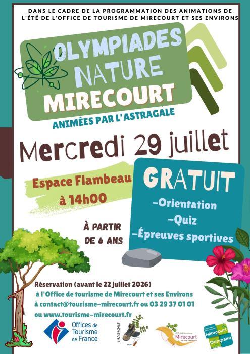 Olympiades nature Espace Robert Flambeau Mirecourt