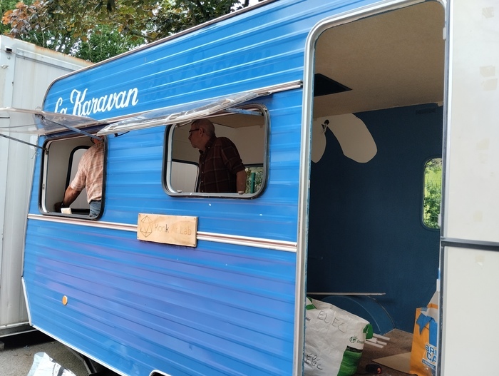 Open Lab Aménagement de la cuisine de la PACMob KAL - Konk Ar Lab Concarneau