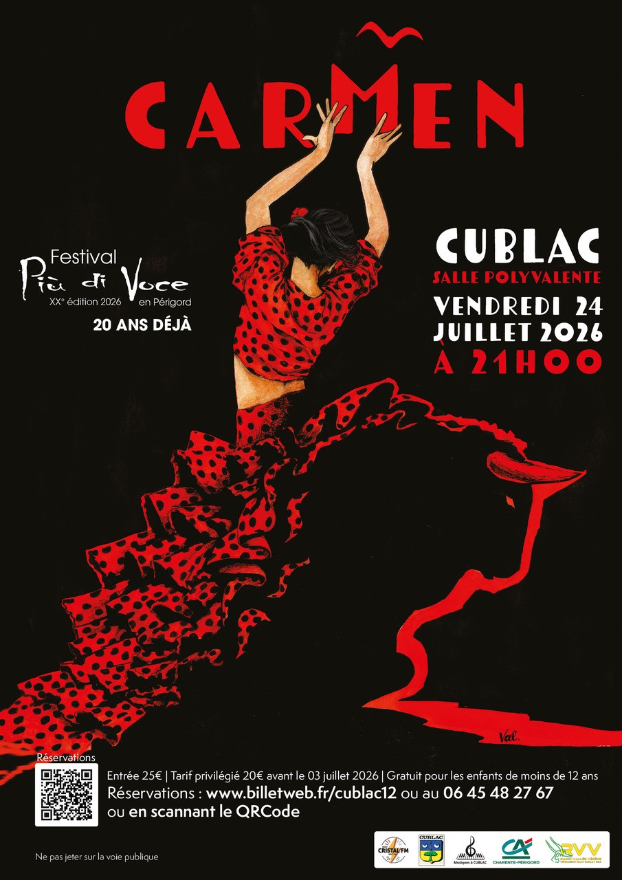 Opéra Carmen par la Compagnie Piu di voce Cublac