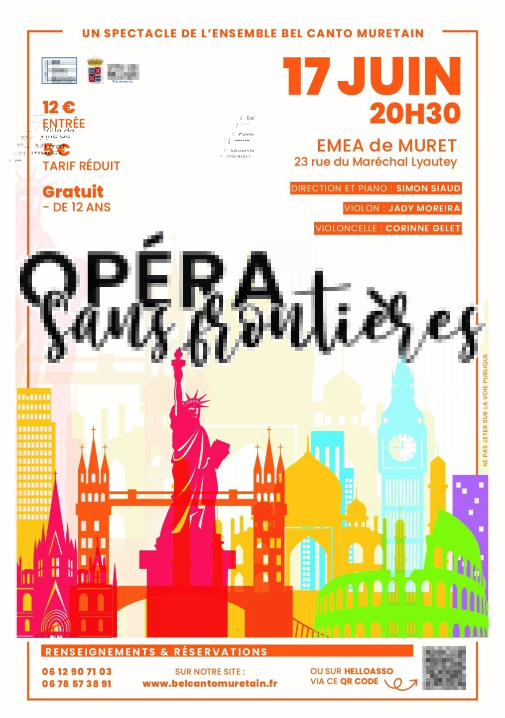 OPÉRA SANS FRONTIÈRES À L'EMEA DE MURET Auditorium de l’EMEA Muret 2026-06-17