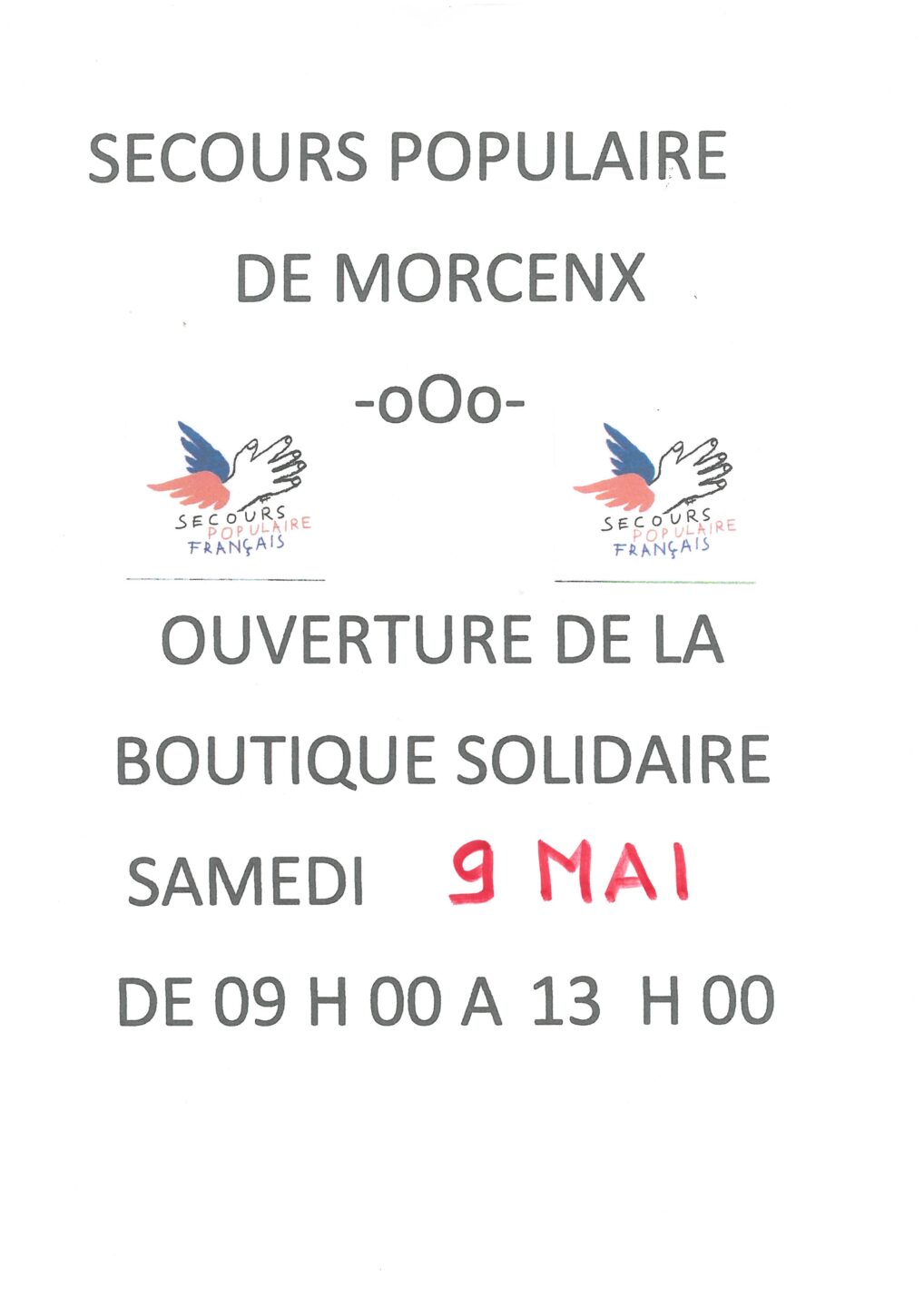 Ouverture de la boutique solidaire  Morcenx-la-Nouvelle