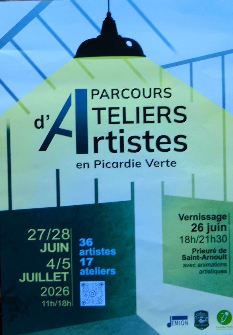 Parcours de portes ouvertes d'ateliers d'artistes en Picardie verte  Senantes 2026-06-27